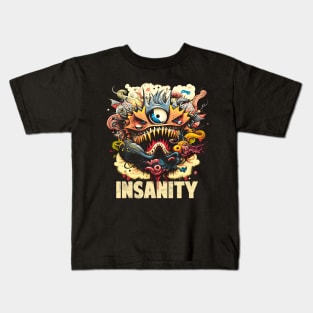 Insanity Monster Doodle Kids T-Shirt